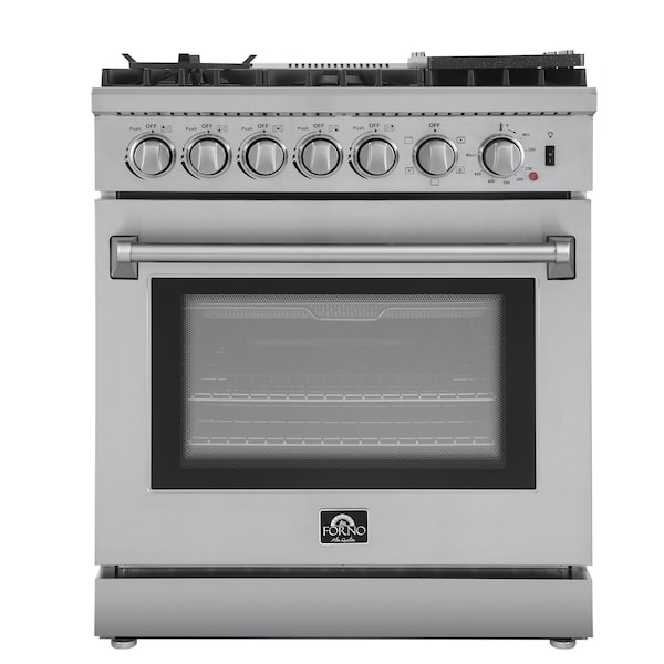 Forno Lazio 30In. Dual Fuel Gas Range & Electric Oven FFSGS619630 Zoro